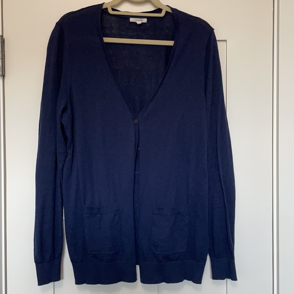 Maurices Boyfriend Cardigan Navy Blue